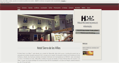 Desktop Screenshot of hotelsierralasvillas.es